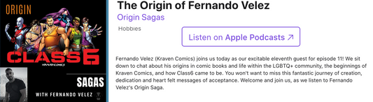 Origin Sagas – The Origin of Fernando Velez, Kraven Comics